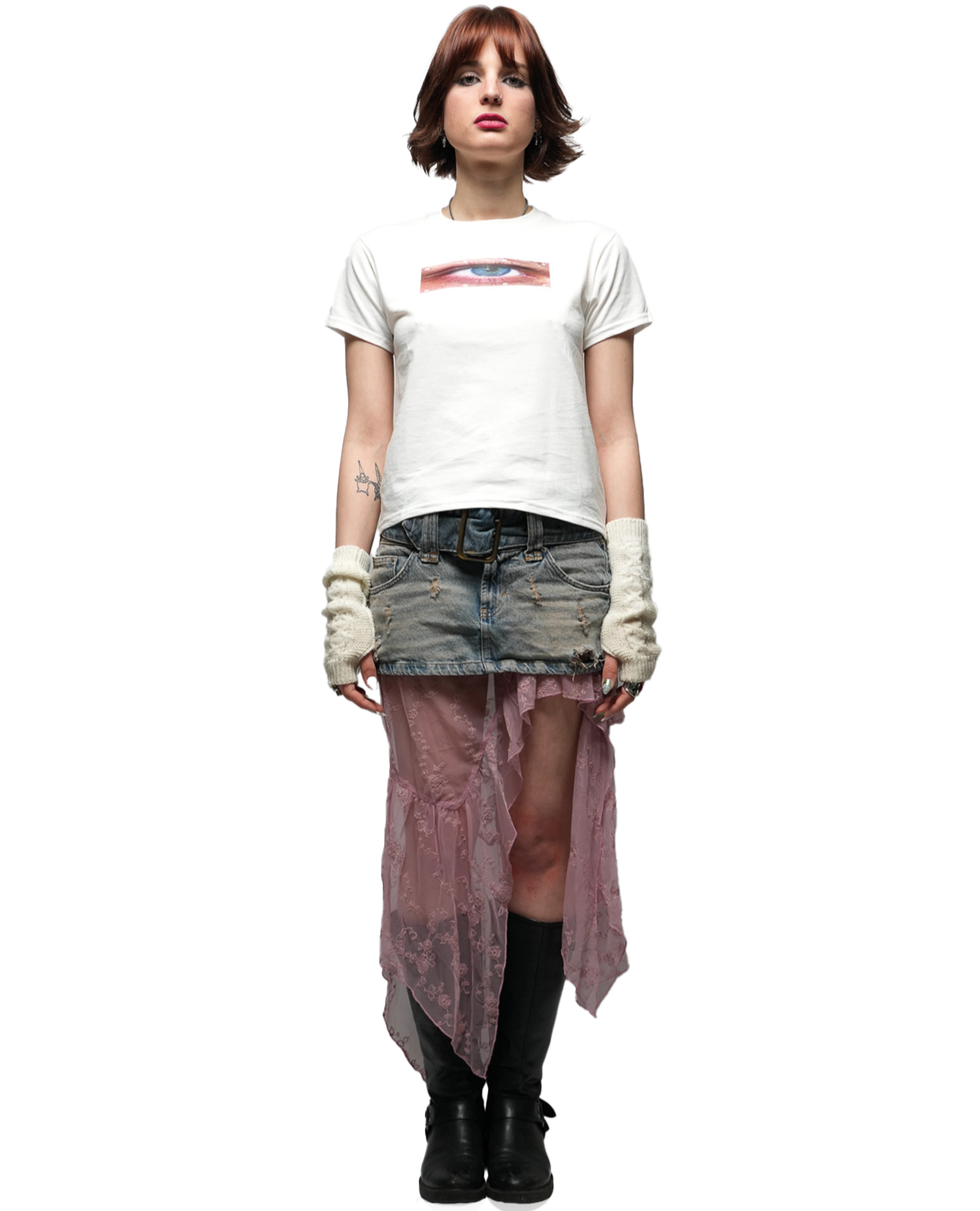 WIDE EYE - SLIM TOP (WHITE)