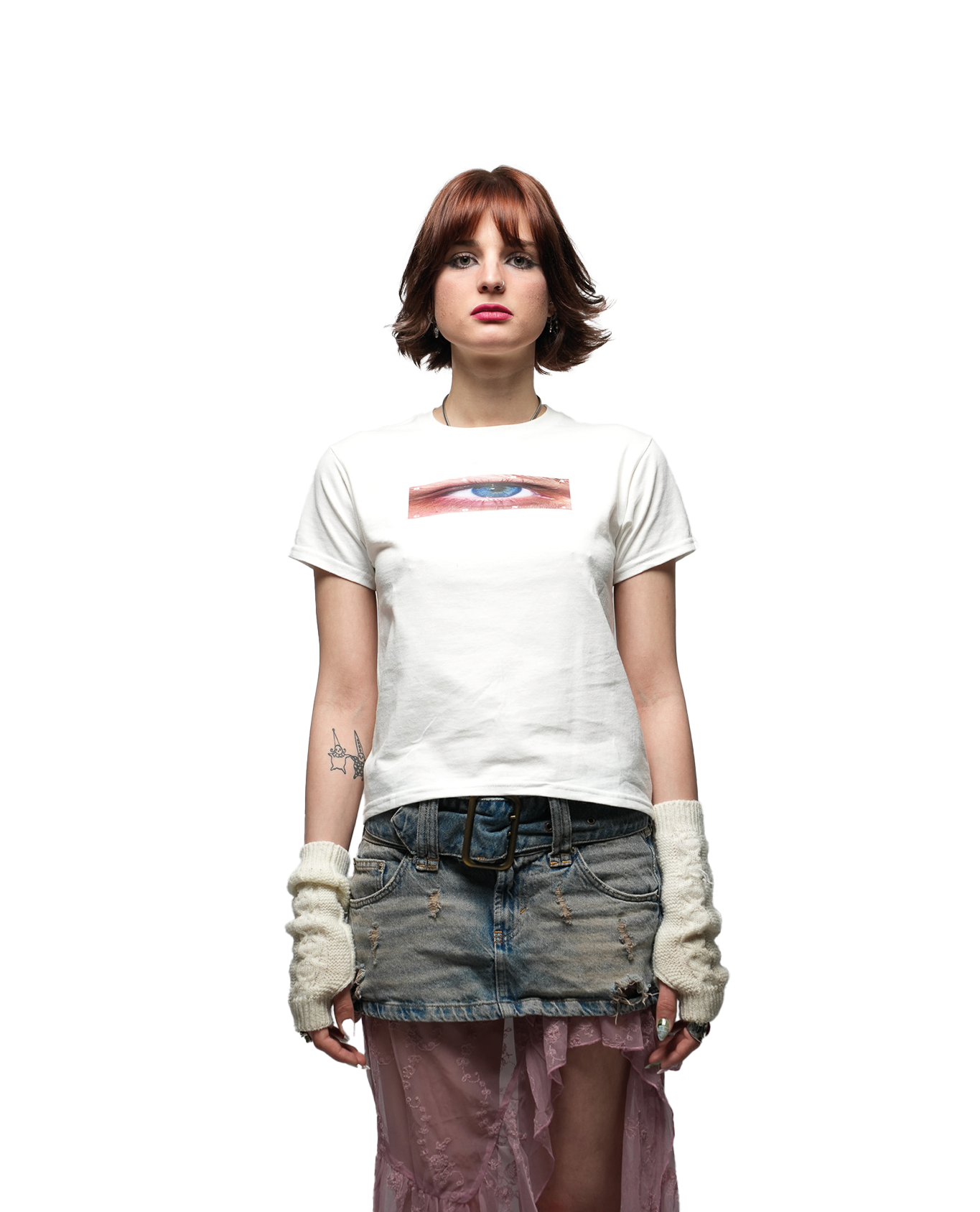 WIDE EYE - SLIM TOP (WHITE)