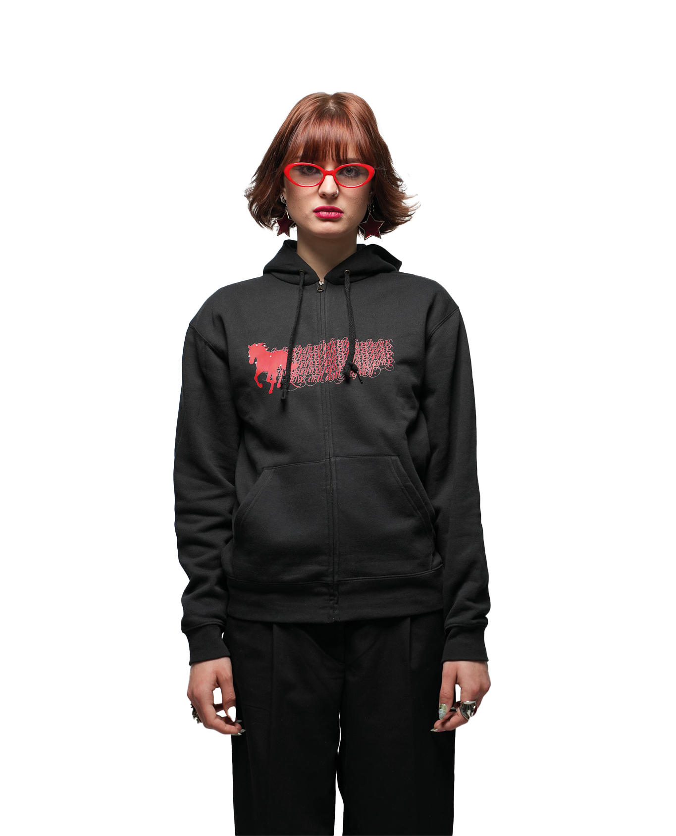 HORSE CHASE - ZIPPER (BLACK)