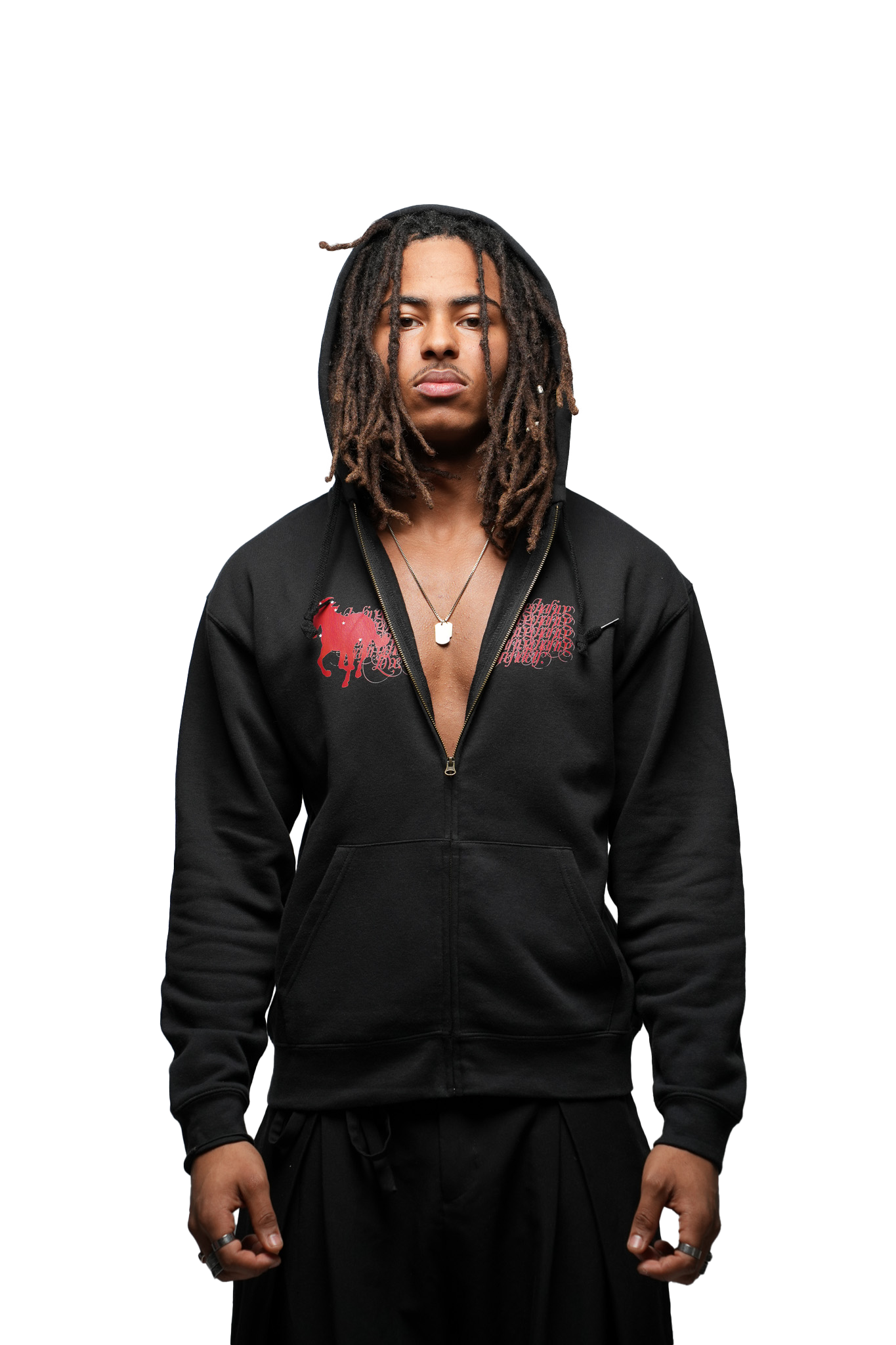 HORSE CHASE - ZIPPER (BLACK)