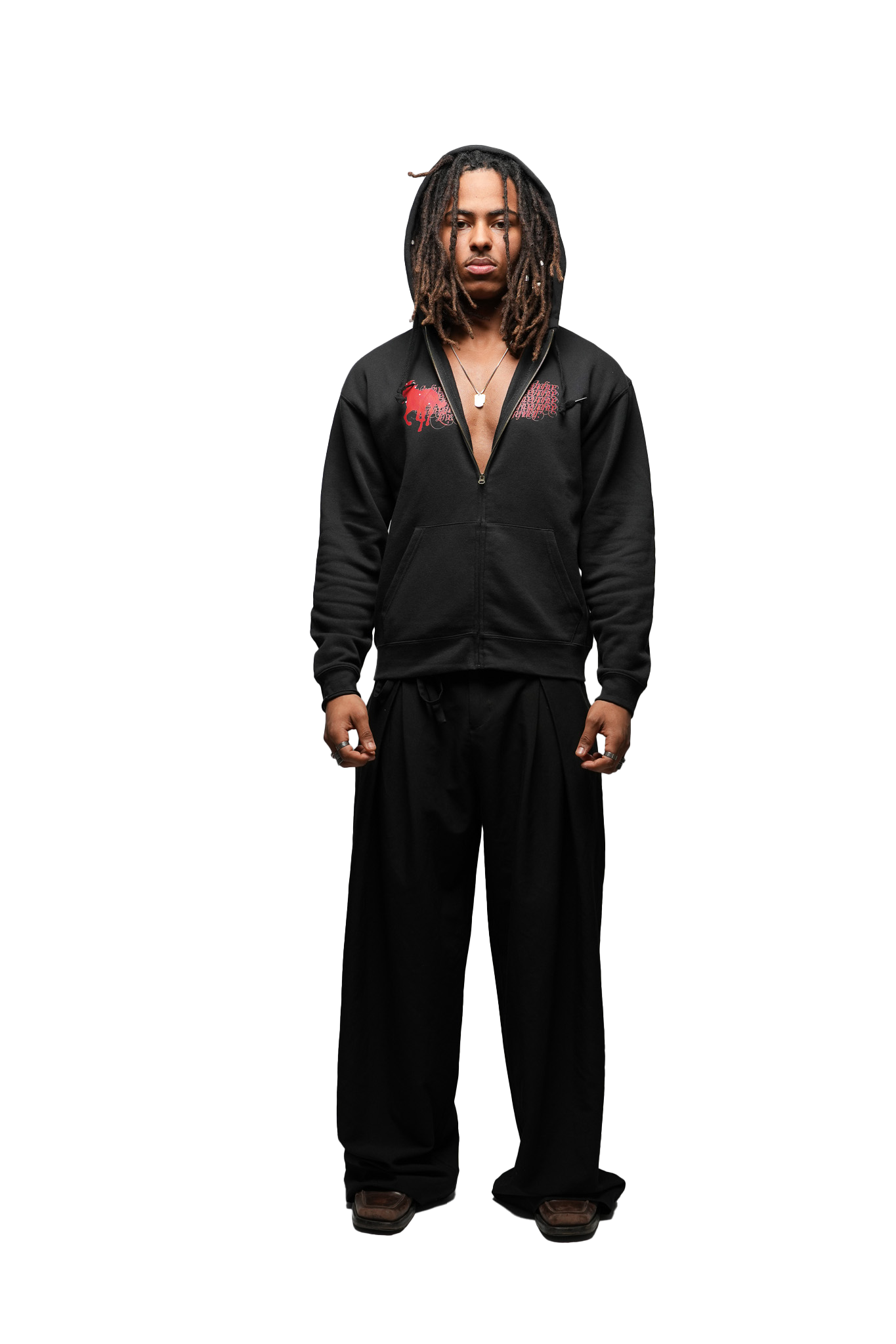 HORSE CHASE - ZIPPER (BLACK)